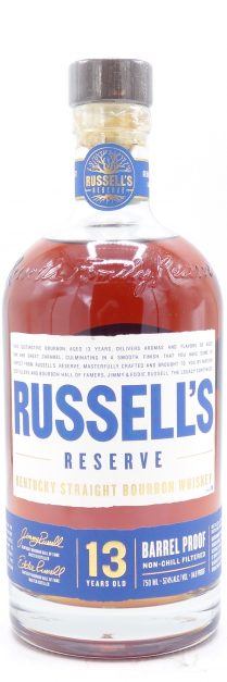 Russell's Reserve Bourbon Whiskey Barrel Proof, 13 Year Old, 114.8 Proof 750ml