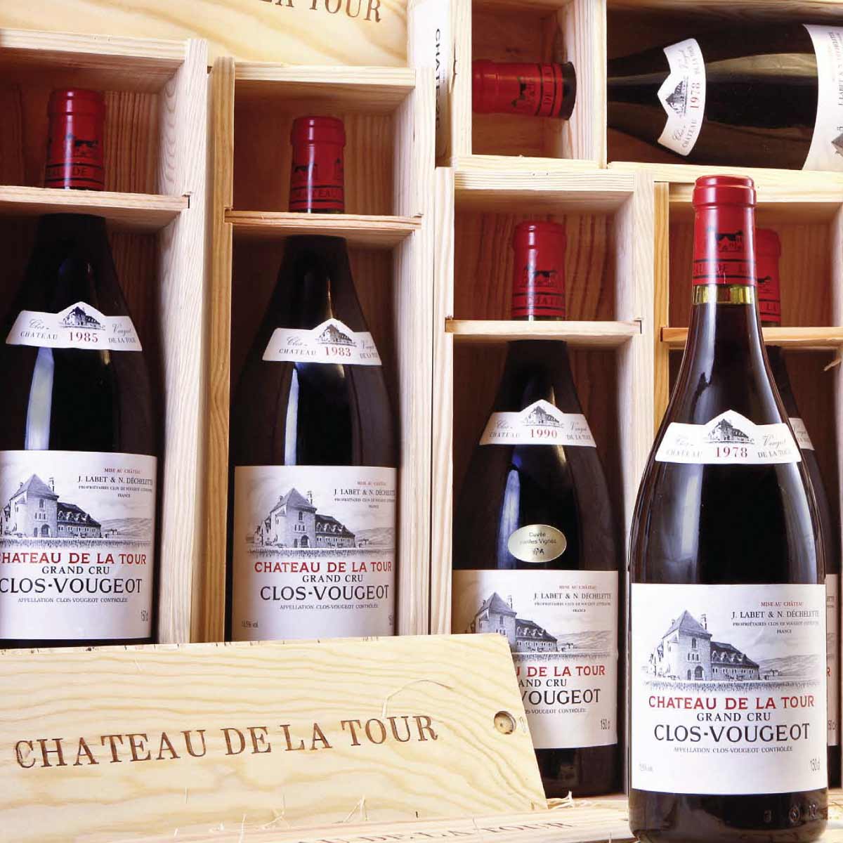 magnums of chateau de la tour clos vougeot